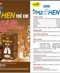 siro pqa hen trẻ em