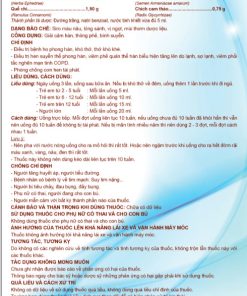 Hướng dẫn sử dụng Thuốc Siro PQA Ho Hen