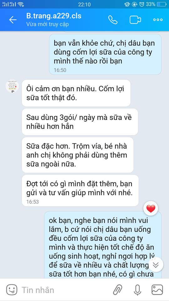 cốm lợi sữa pqa có tốt không