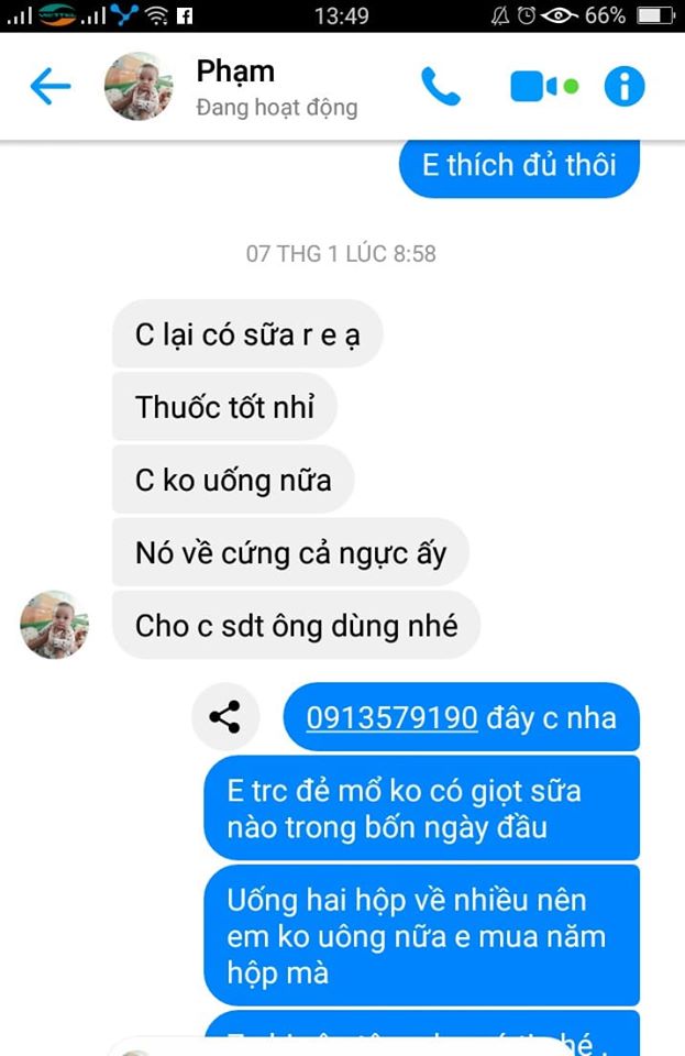 cốm lợi sữa pqa có tốt không